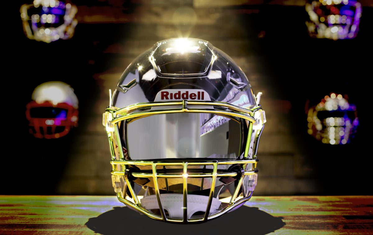 chrome football helmet wrap Mini Shells Speed Colors seasonlong adhesion Chrome- The Good and The