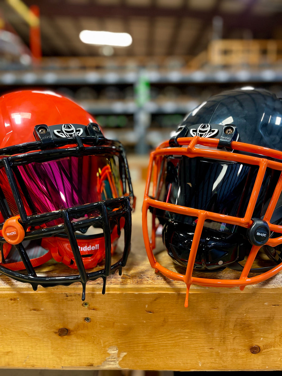 drippiest football helmets SLEEFS Drip Facemask for Riddell SpeedFlex Masks are NOT for game use DH Color | Derrick Huss