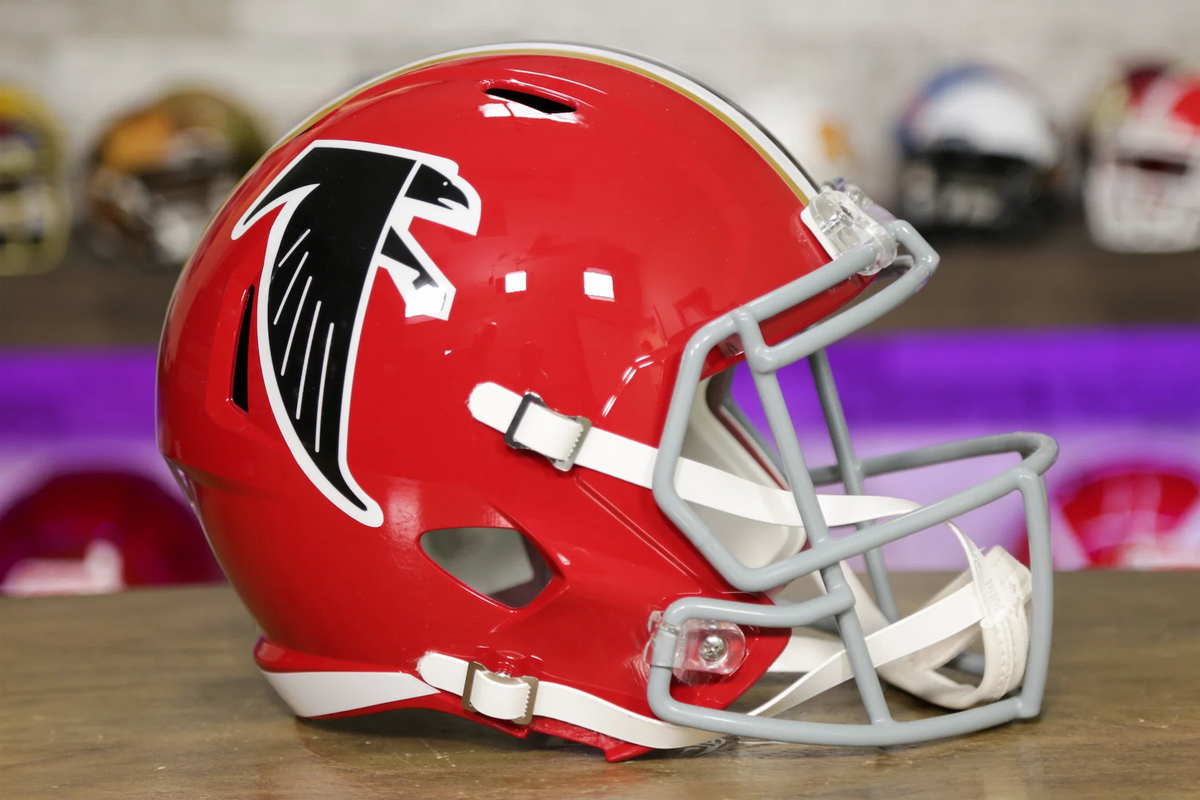 atlanta falcons bike football helmet Atlanta Falcons Riddell Speed Display Helmet