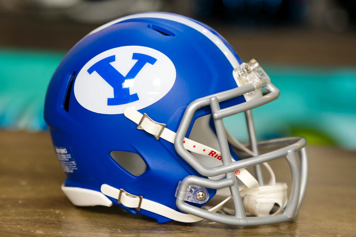 byu football helmet full size BYU Cougars Riddell Speed Mini Helmet