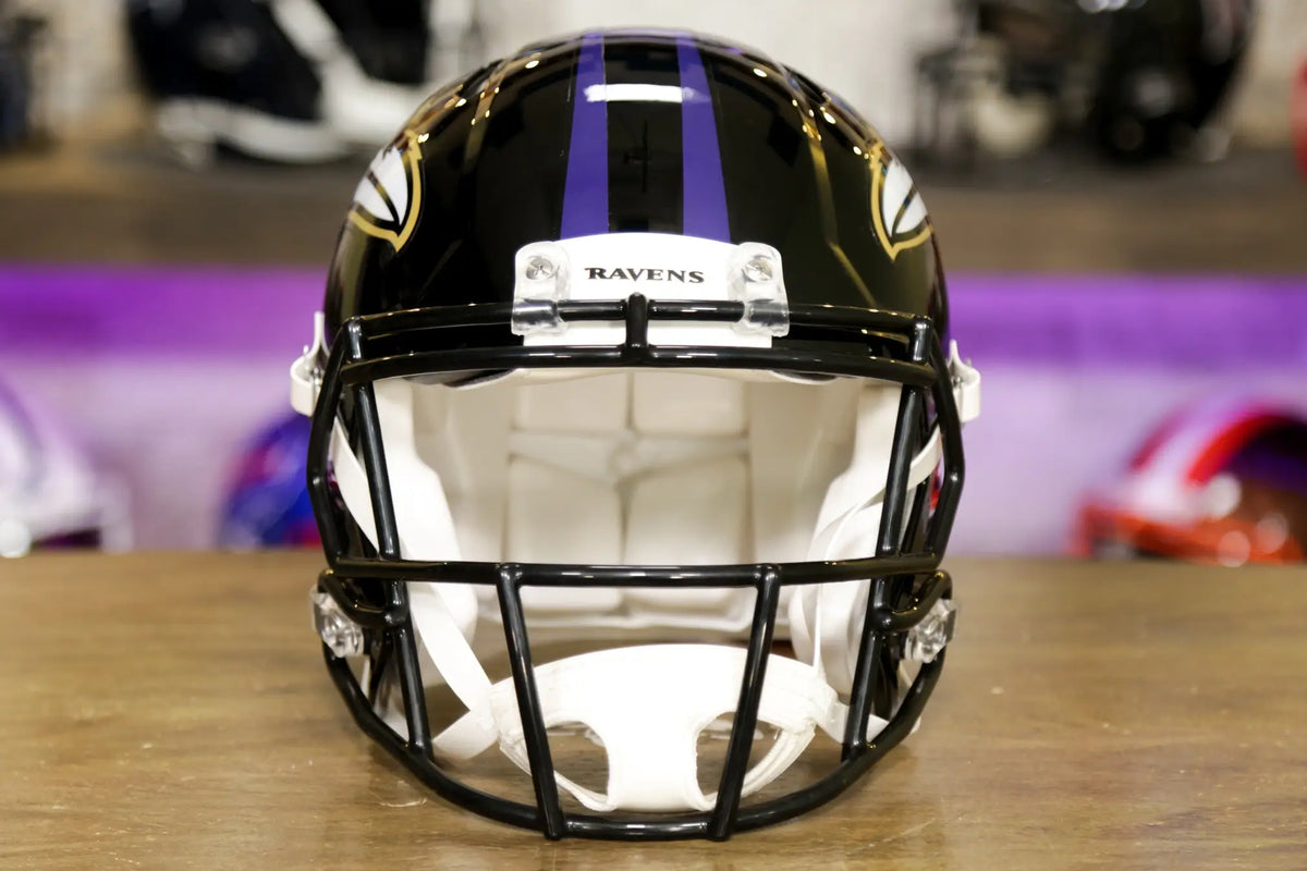 baltimore ravens football helmet Baltimore Ravens Riddell Speed Authentic Helmet – Green Gridiron, Inc