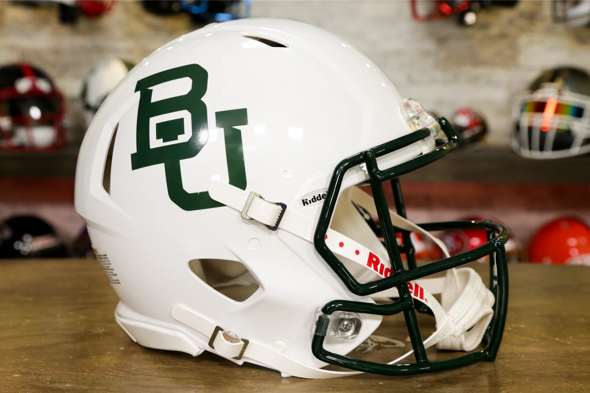 baylor football helmets 2018 Bears Riddell Speed Authentic Helmet Sena Stryker helmet - Valentines Based on one of Colors:Green