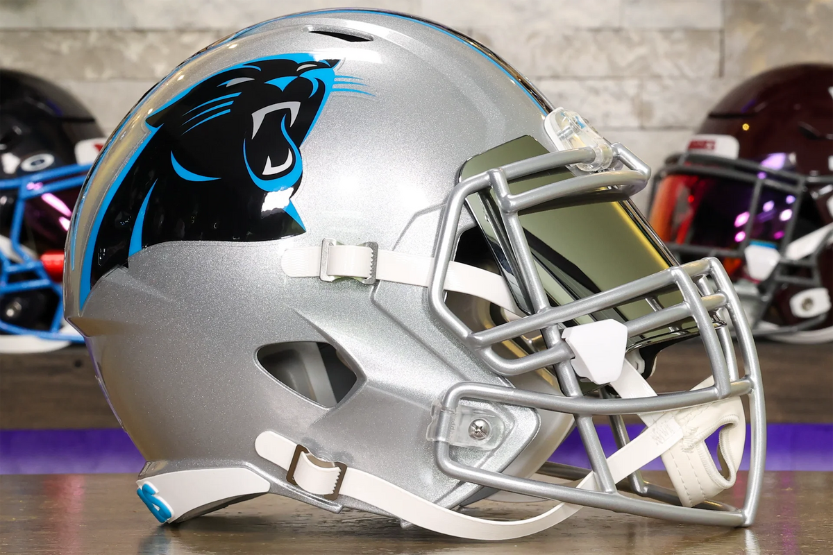 carolina panthers football helmet 2018 Carolina Panthers Riddell Speed Display Helmet