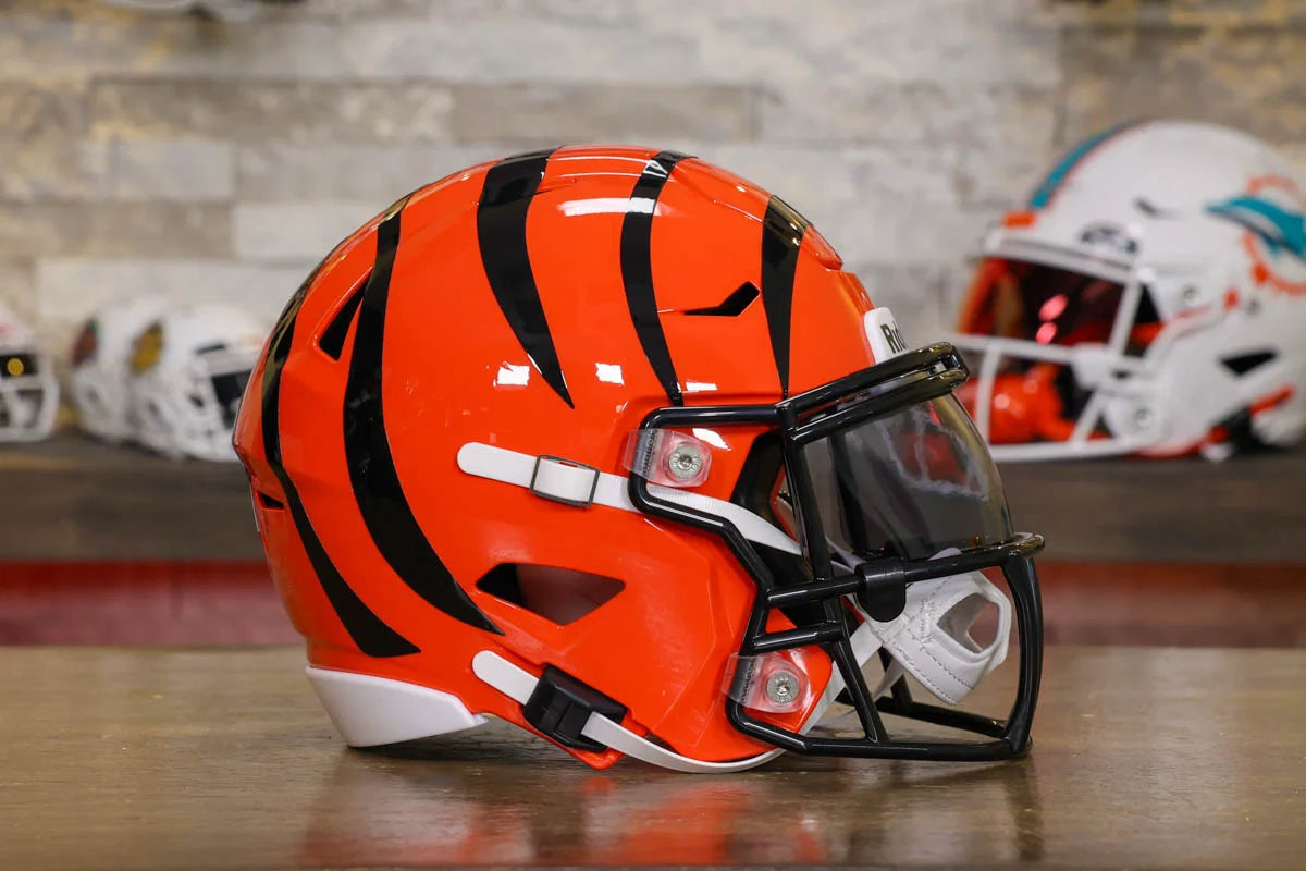 bengals youth football helmet Cincinnati Mini with Custom Photo Jersey Set includes Idaho State Bengals Mini Football