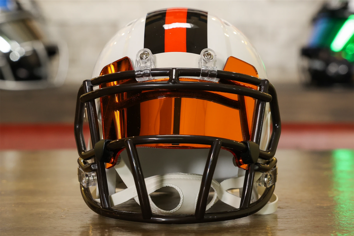 cleveland browns football helmet with visor Cleveland Browns Riddell Speed Mini Helmet
