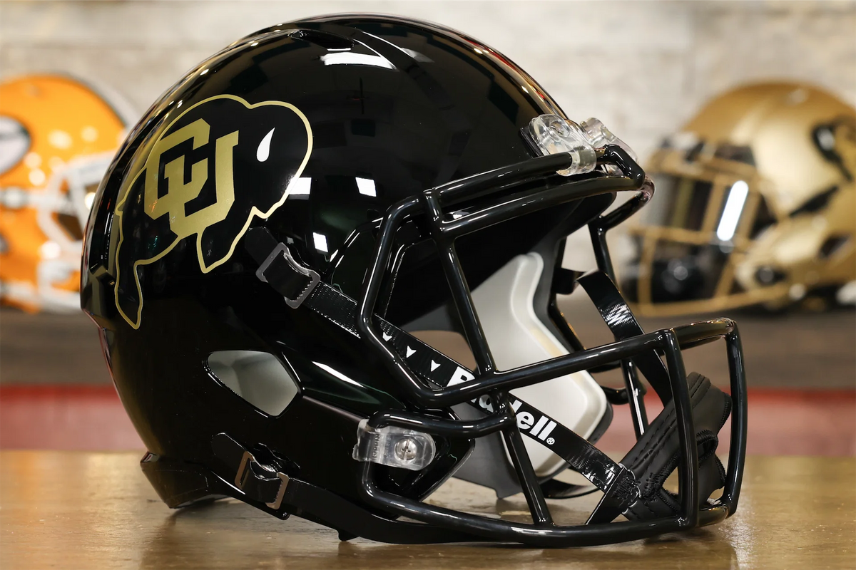 colorado buffaloes football helmet concept photos Colorado Buffaloes Riddell Speed Display Helmet