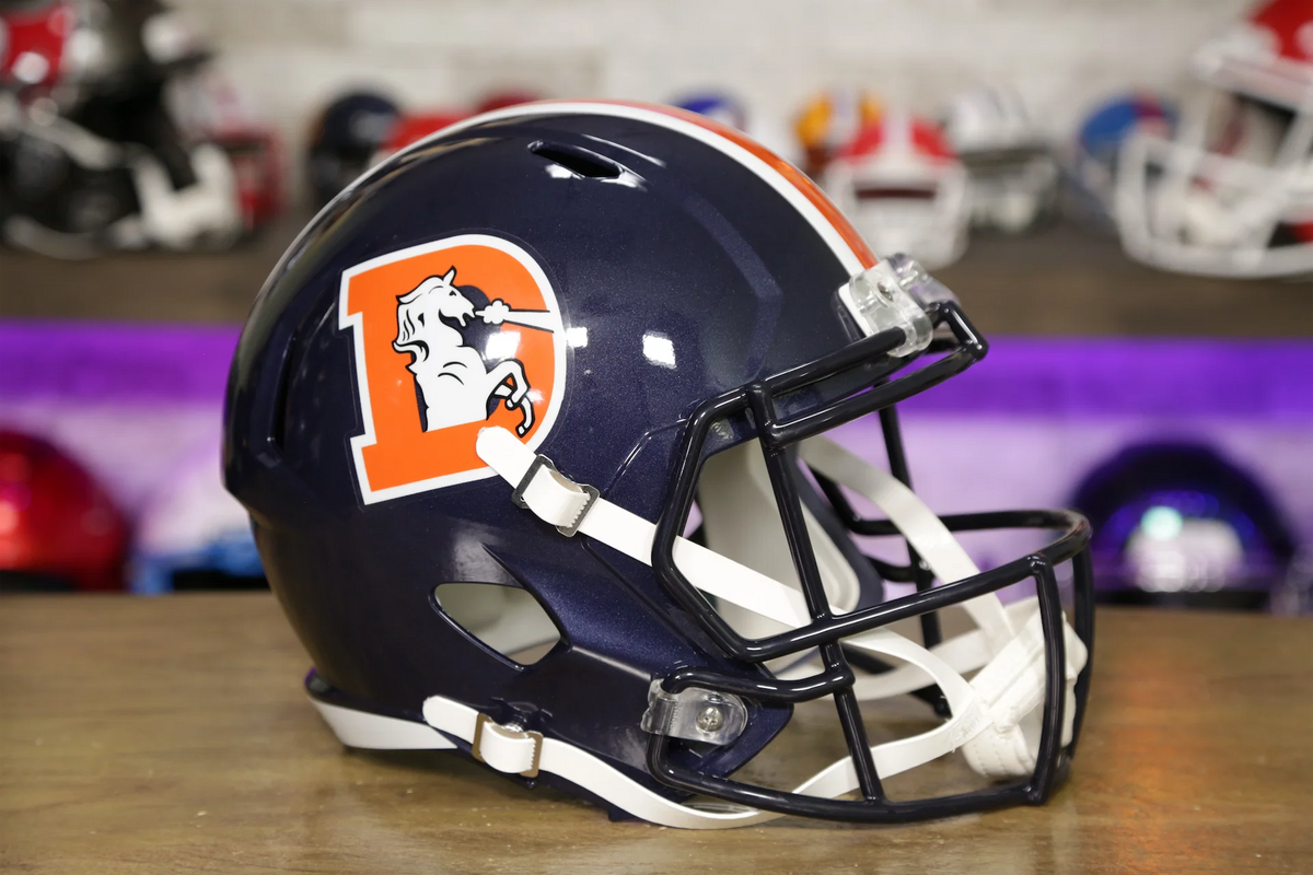 Riddell デンバー・ブロンコス ヘルメット デンバー ブロンコス リデル スピード ディスプレイ ヘルメット