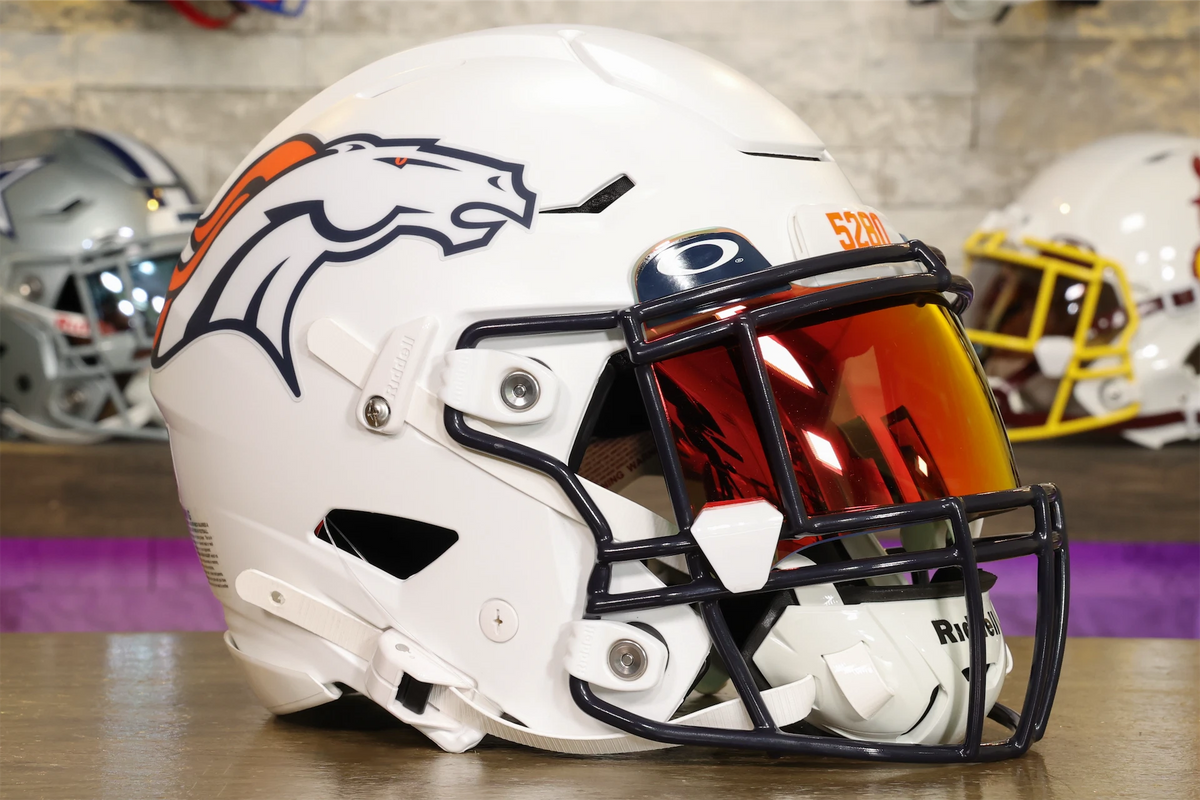 broncos football helmet pumpkin Denver Broncos Riddell SpeedFlex Helmet