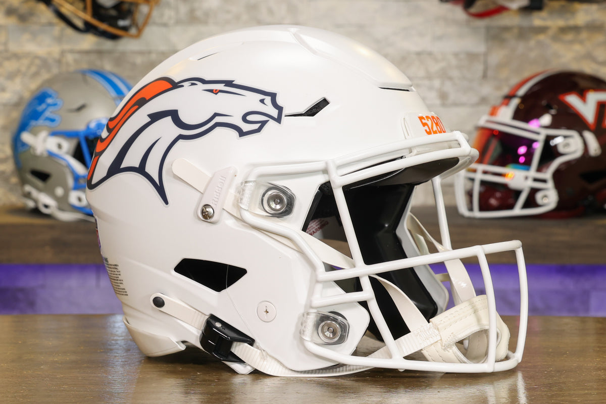 denver broncos football helmet tape dspecer Denver Broncos Riddell SpeedFlex Helmet
