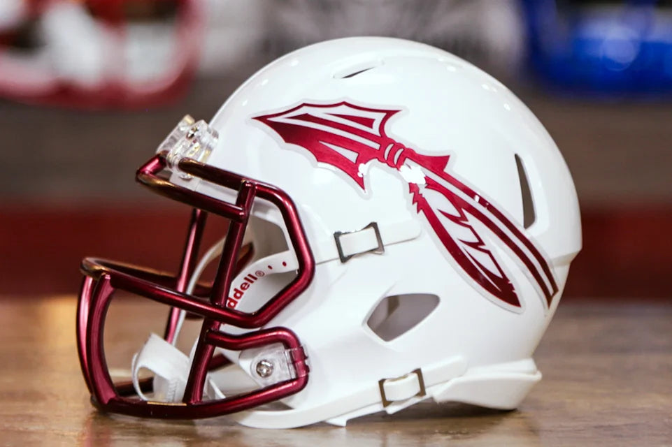 Florida State Seminoles Riddell Speed Mini Helmet White Lightning florida-state-seminoles-riddell-speed-mini-helmet-white-lightning