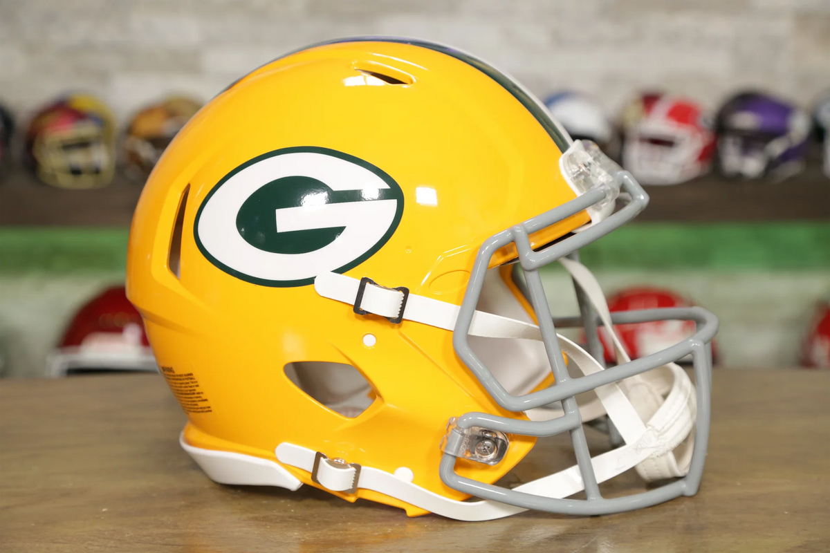 グリーンベイ・パッカーズ Green Bay Packers ヘルメット Green Bay Packers Riddell Speed Authentic Helmet - 1961-1979