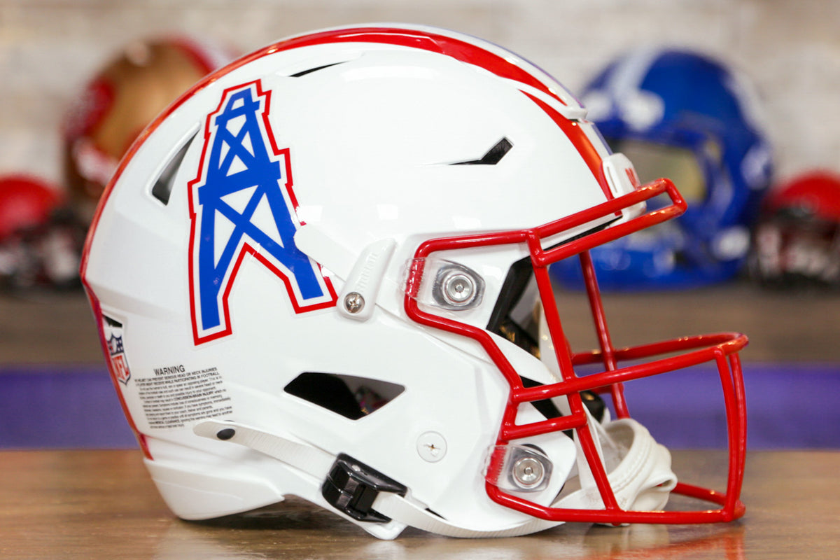 disney xd old shows football helmet RK2 Style 1961 Boston Patriots Original Cartoon Patrio WESTBROOKSPORTSCARDS Houston Oilers Riddell SpeedFlex Helmet