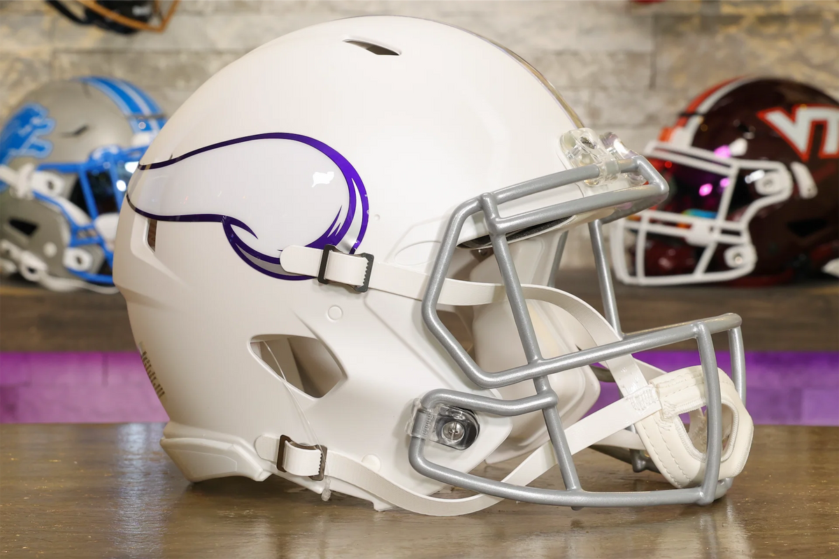 NFL ミネソタバイキングス　リデル　オーセンティックヘルメット　ゲームシャツ ミネソタ バイキングス リデル スピード オーセンティック