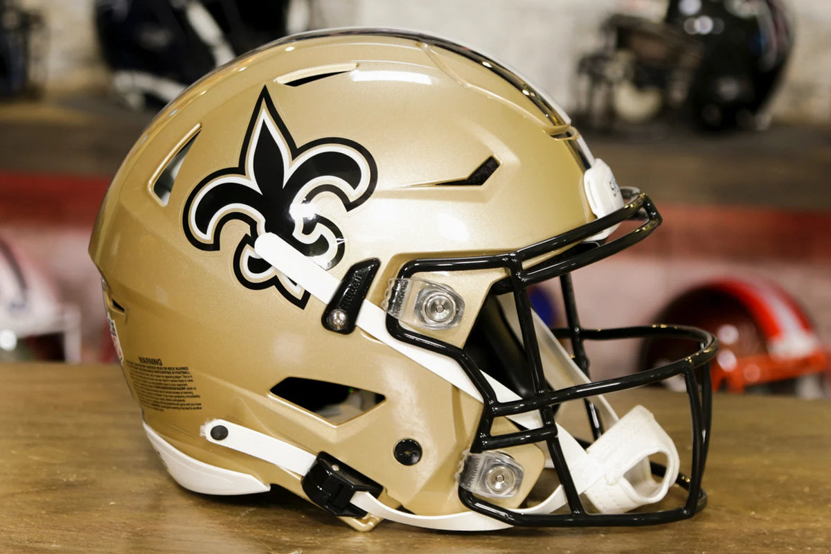 New Orleans Saints Riddell NFL Riddell Full Size Authentic Speed Flex Helmet, Large
