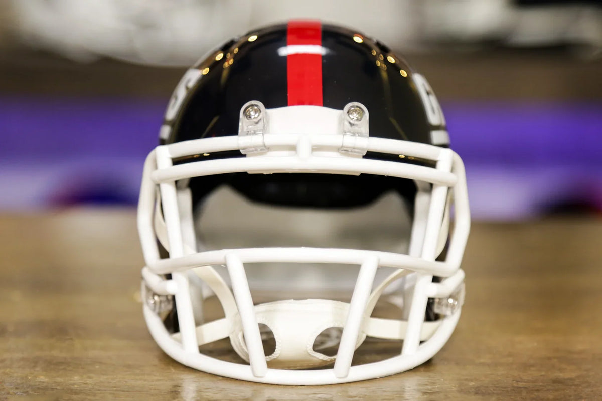 Mini Casque Riddell Giants Throwback Revolution Speed – 1981-1999 – Réplique 1/2 – Pour Collectionneurs
