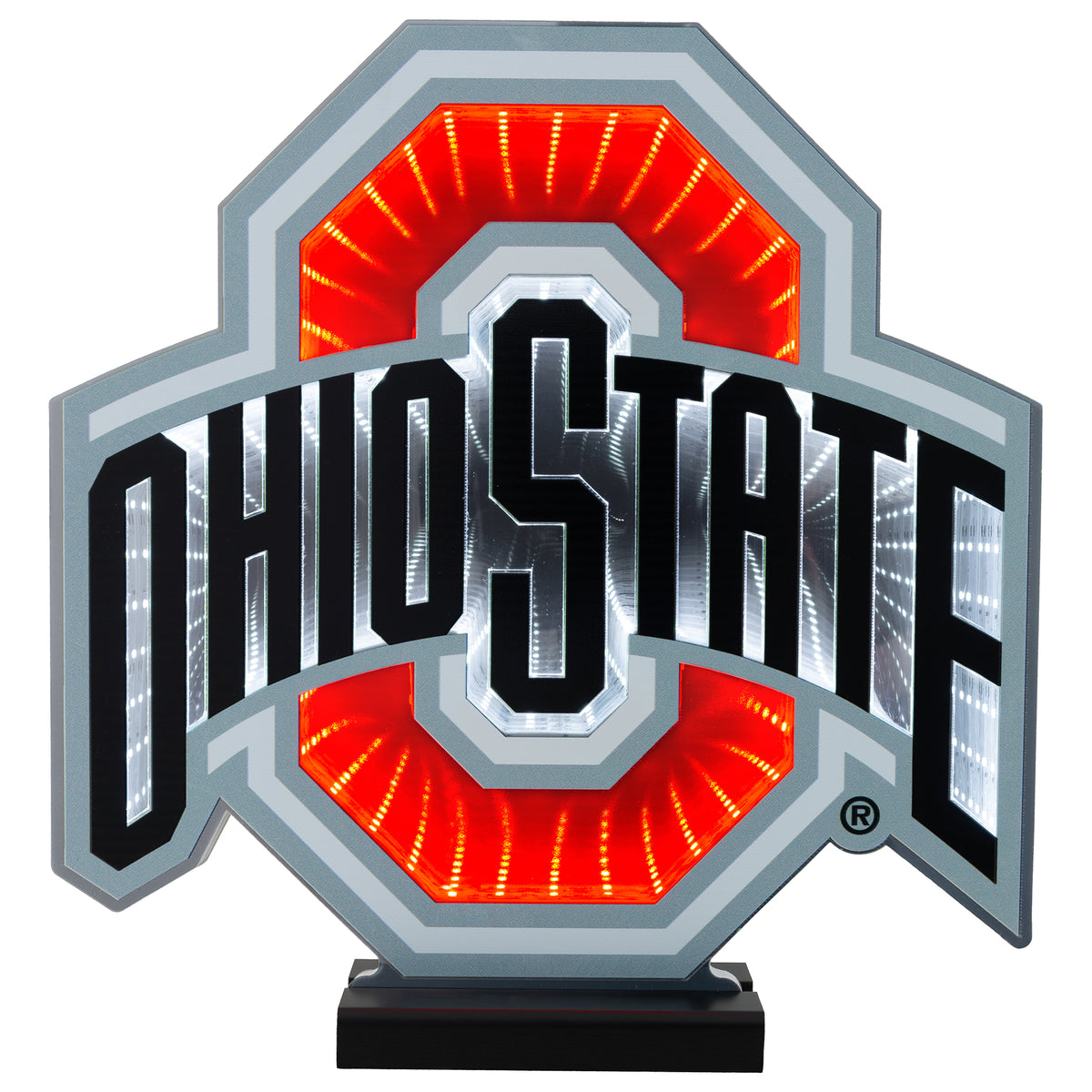NCAA LED Infinity Logo Light - Ohio State Buckeyes – Green Gridiron, Inc. for Free Printable Ohio State Logo