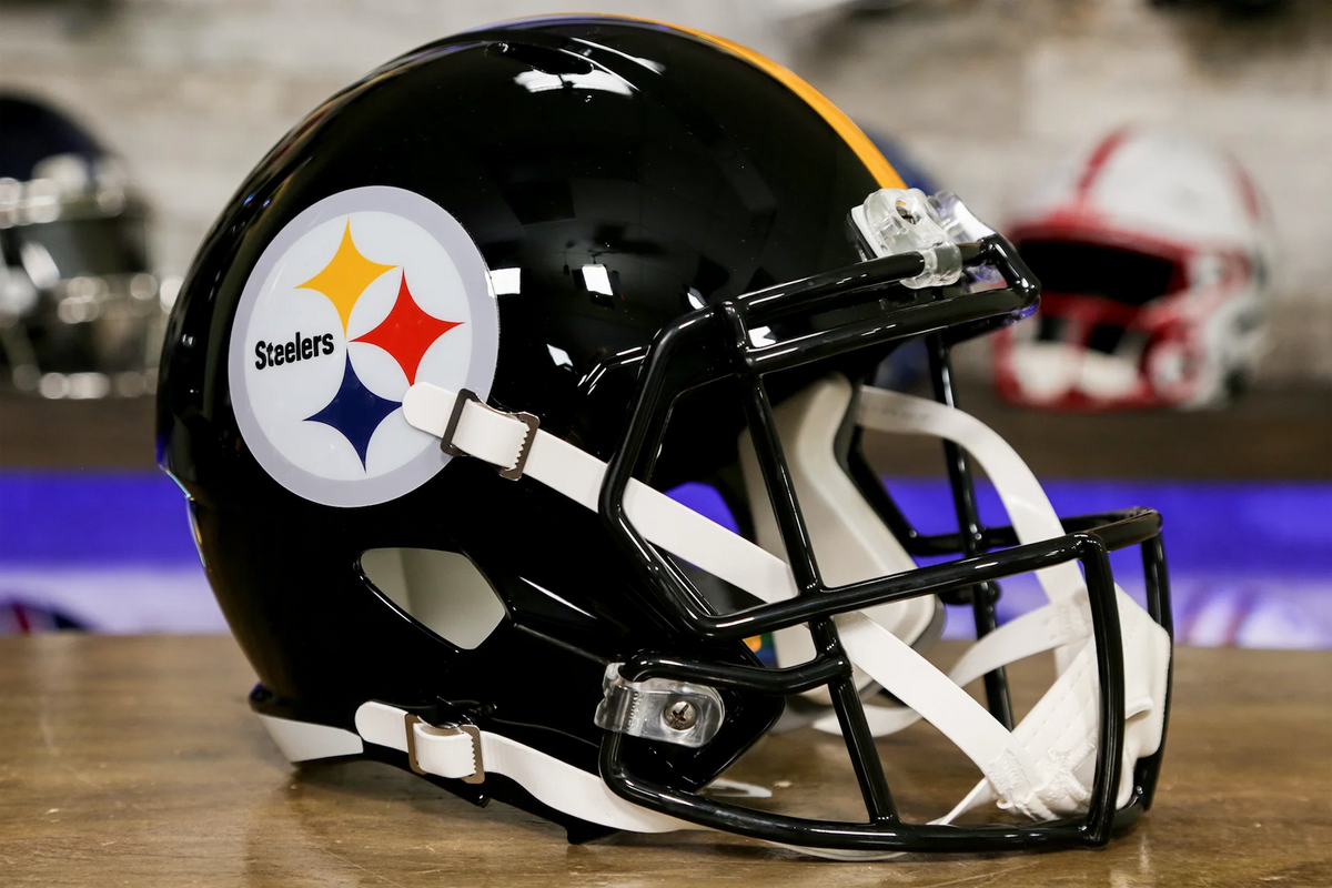 bronze football helmet replicas Pittsburgh Steelers Riddell Speed Display Helmet