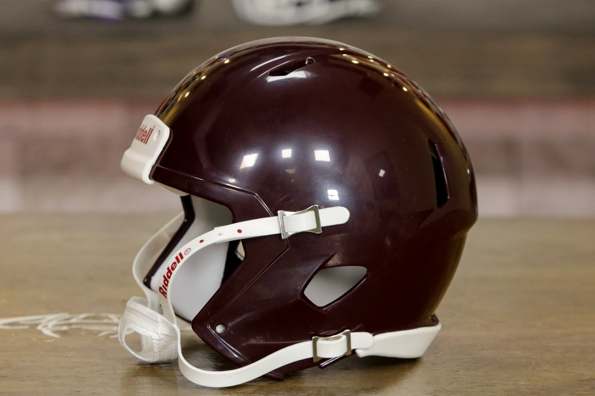 flat maroon football helmets Riddell Speed Blank Mini Helmet Shell