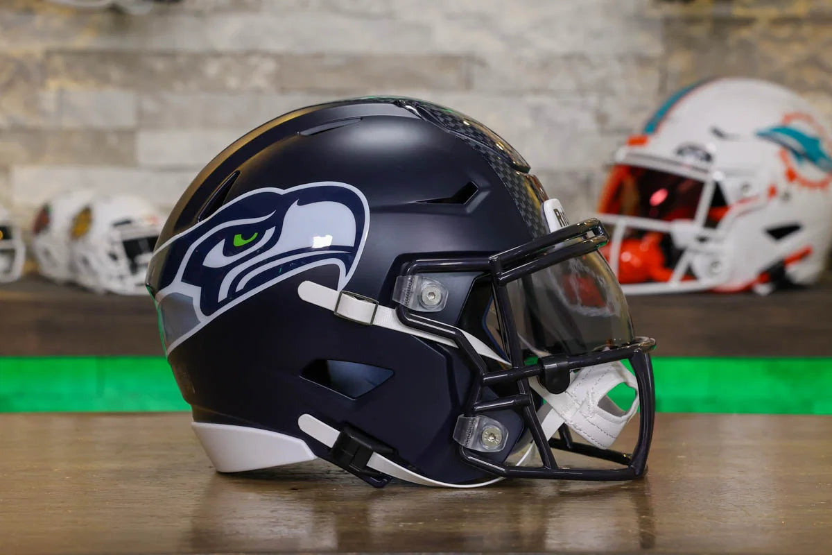 Seattle Seahawks Riddell SpeedFlex Mid-Size Helmet – Green