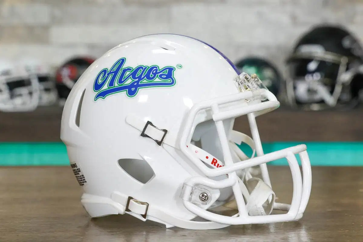 West Florida Argonauts Speed Mini Helmet – Green Gridiron, Inc West Florida Argonauts Speed Mini Helmet – Green Gridiron, Inc