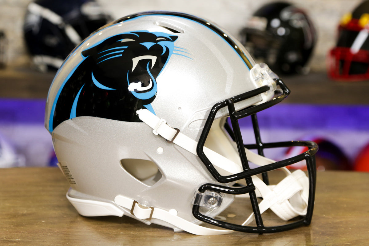Carolina Panthers Riddell Speed Authentic Helmet – Green Gridiron, Inc.