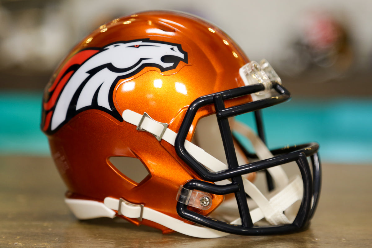Denver Broncos Riddell Speed Mini Helmet – Green Gridiron, Inc.