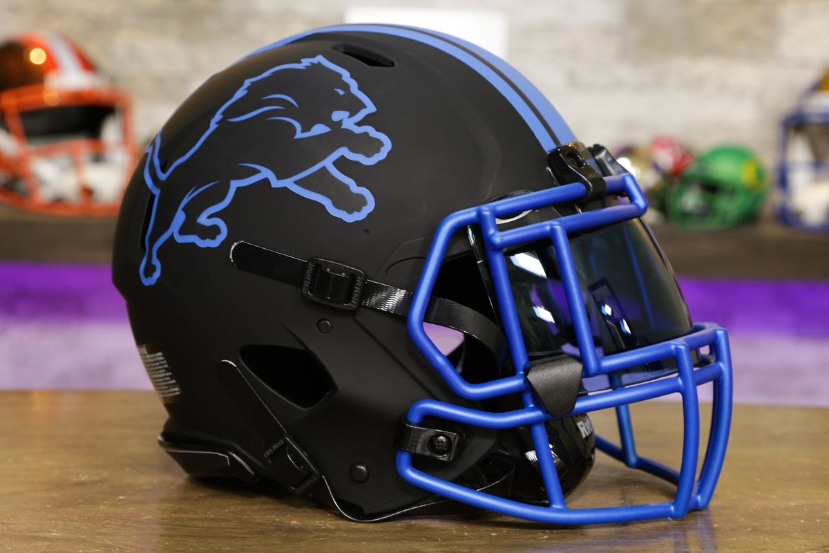detroit lions blue helmet