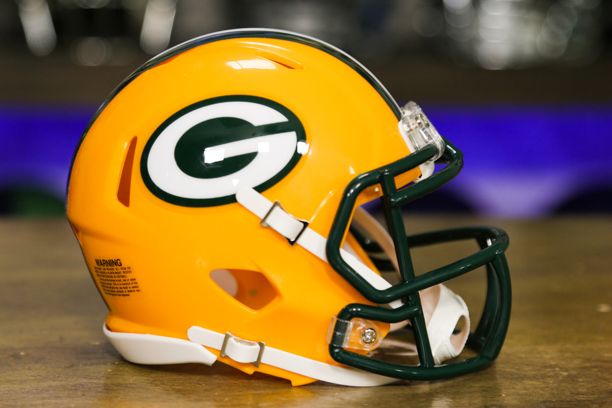 Green Bay Packers Riddell Speed Mini Helmet – Green Gridiron, Inc.
