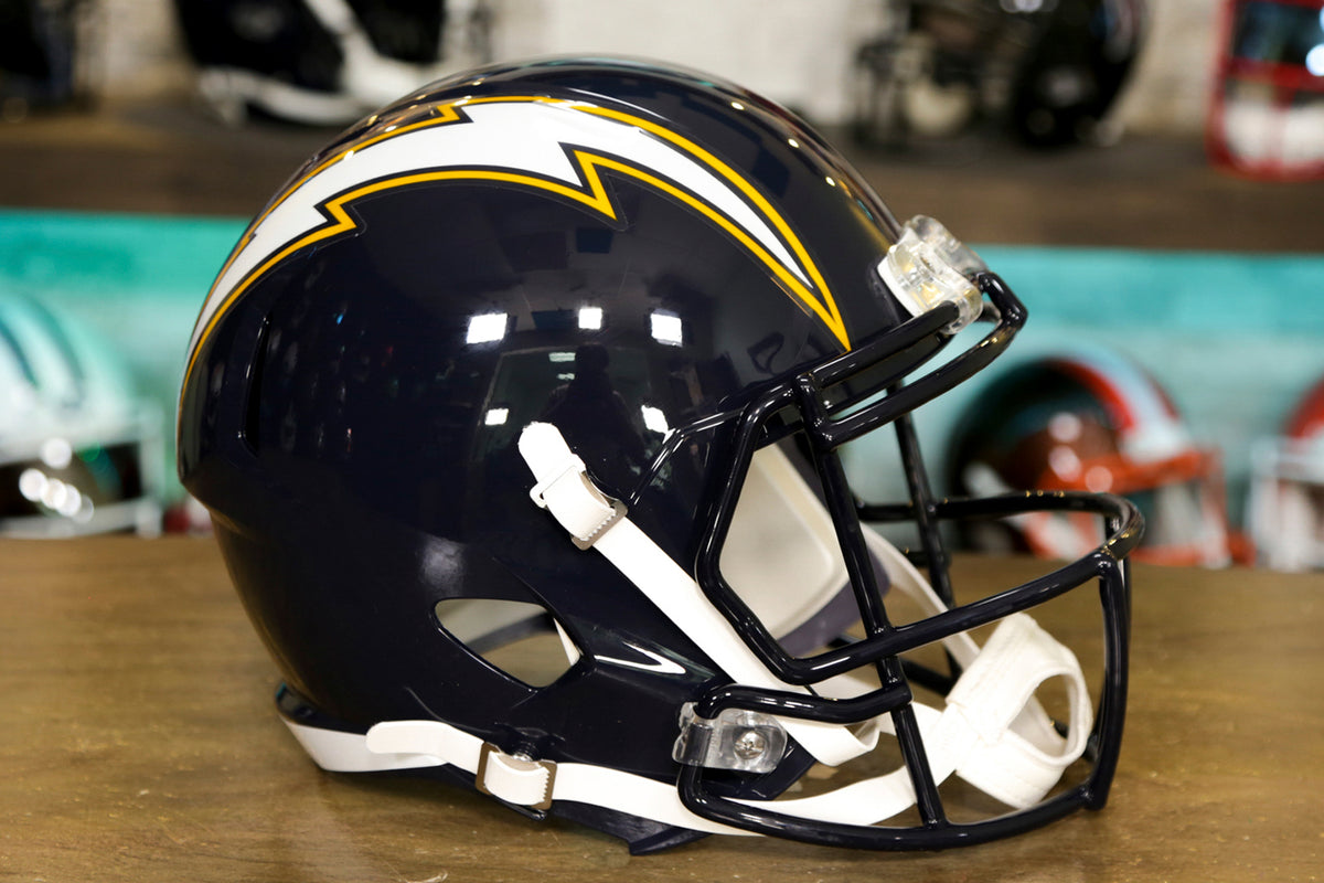 San Diego Chargers Riddell Speed Replica Helmet - 1988-2006 Throwback –  Green Gridiron, Inc.