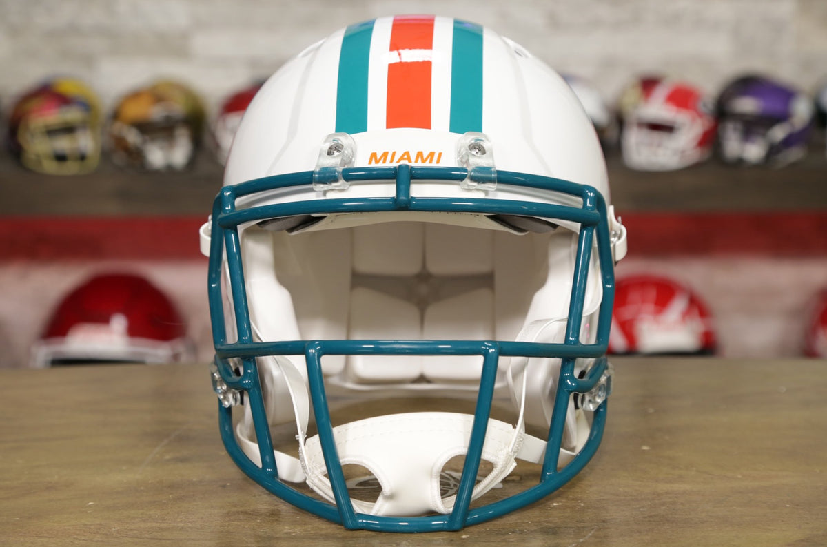 Miami Dolphins Riddell Speed Authentic Helmet - 1980-1996 Throwback – Green  Gridiron, Inc.