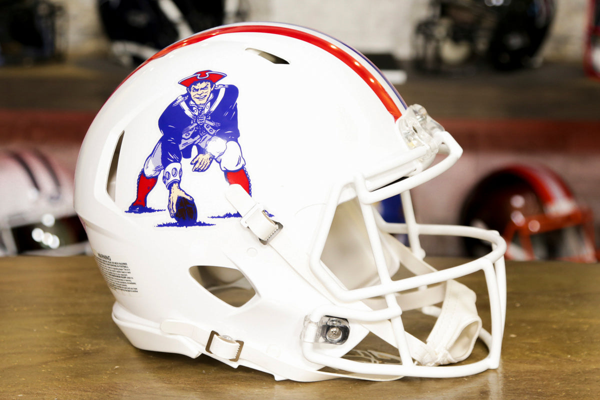 New England Patriots Riddell Speed Authentic Helmet - 1982-1989 Throwb –  Green Gridiron, Inc.