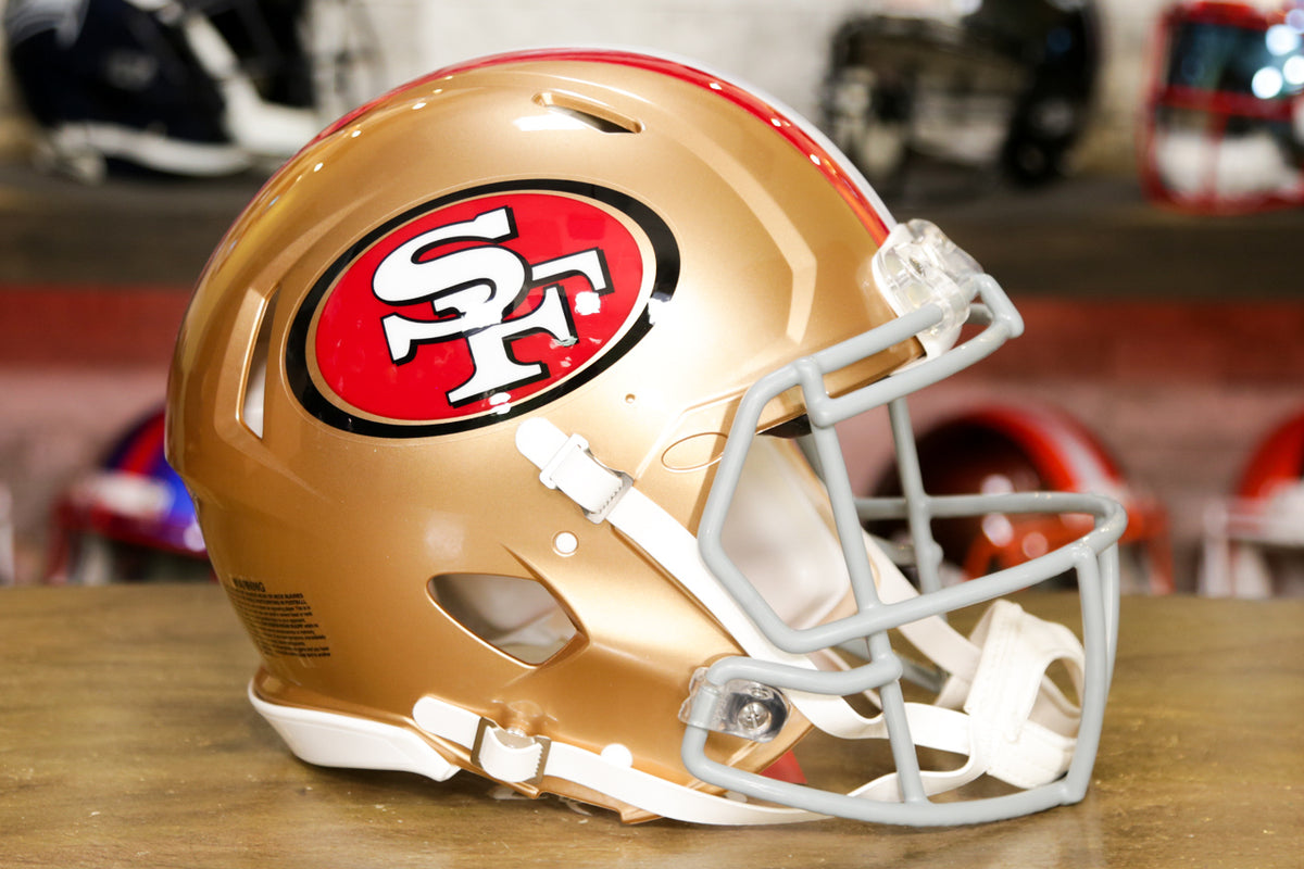 San Francisco 49ers Riddell Speed Authentic Helmet – Green Gridiron, Inc.