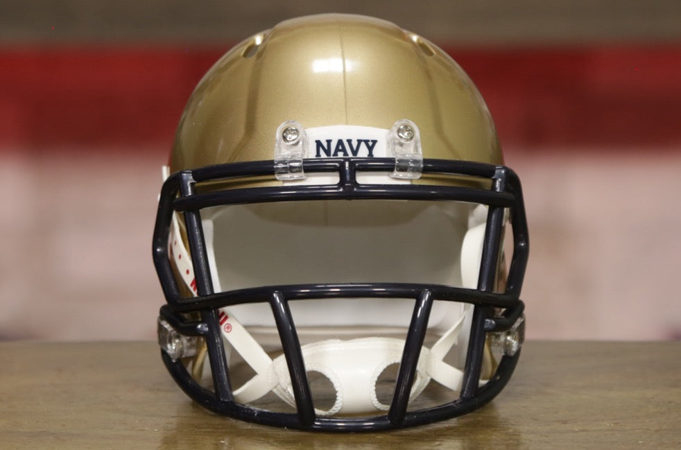 Riddell Mini Speed Football Helmet NCAA Navy Midshipmen from SE Sports Riddell Mini Speed Football Helmet NCAA Navy Midshipmen from SE Sports