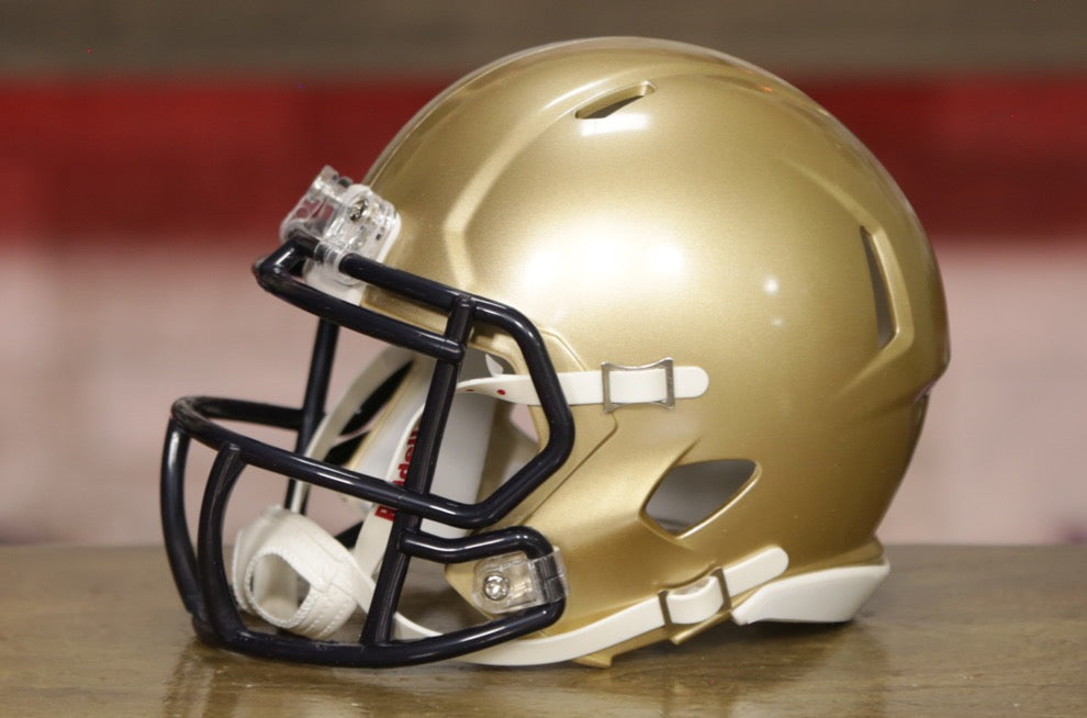 Navy Midshipmen Riddell Speed Mini Helmet - Gold – Green Gridiron