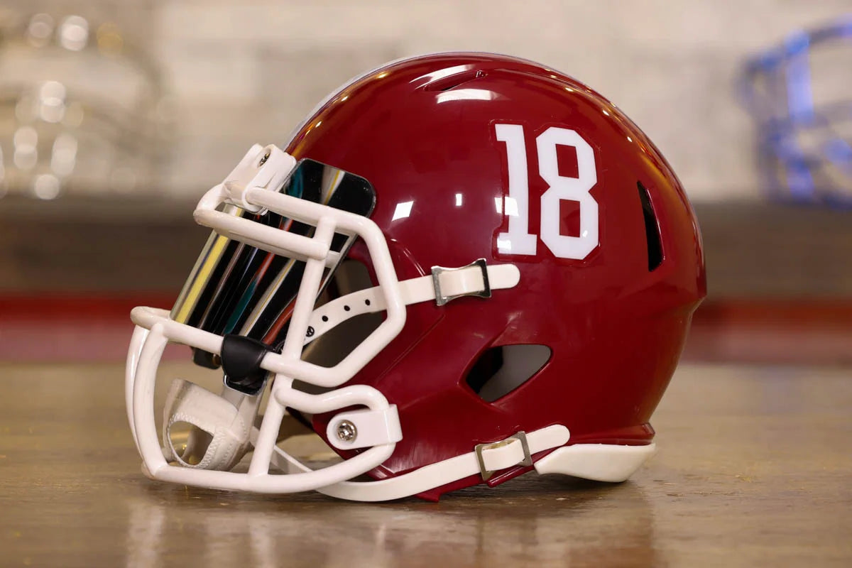 best helmet for youth football in birmingham al Alabama Crimson Tide Riddell Speed Mini Helmet