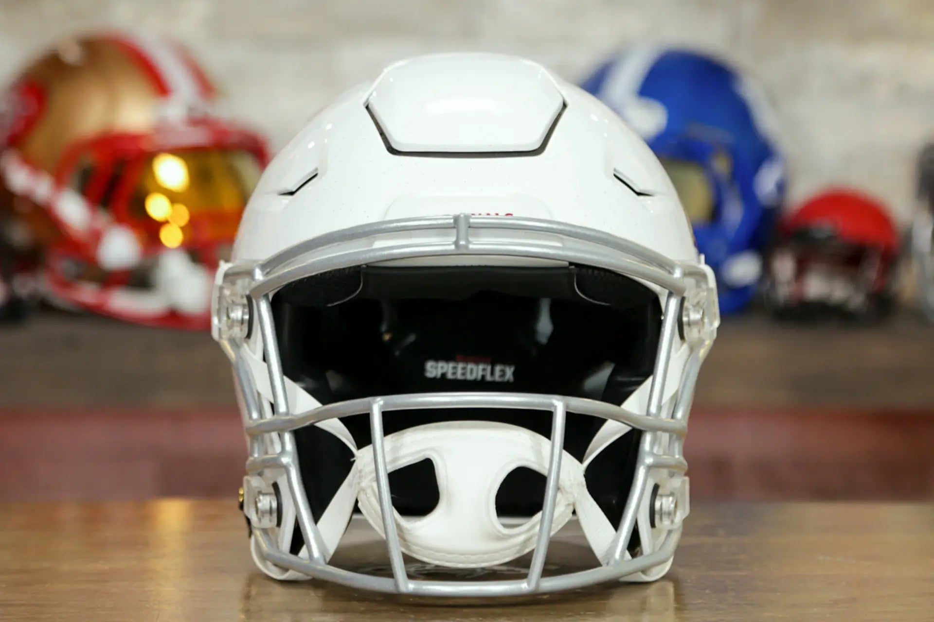 arizona cardinals youth football helmet Riddell SpeedFlex – Green Gridiron, Inc Mason got his new Color:Watermelon Red Chartreuse cl_non_food and official paint and
