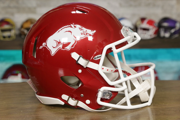 arkansas new football helmets Riddell Arkansas Razorbacks Speed Authentic Helmet