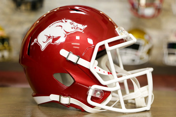 Arkansas Razorbacks Riddell Speed Display Helmet – Green Gridiron