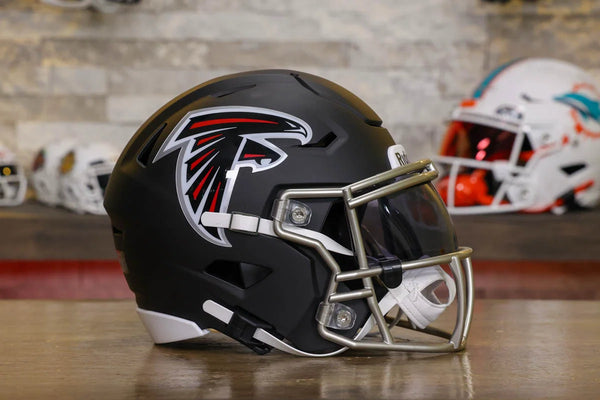 falcons football helmet image Atlanta Mid-Size SpeedFlex Dark Green Leather Mini The helmet features a Select Size::L141BPFH-5/0 50 pk. 11072023