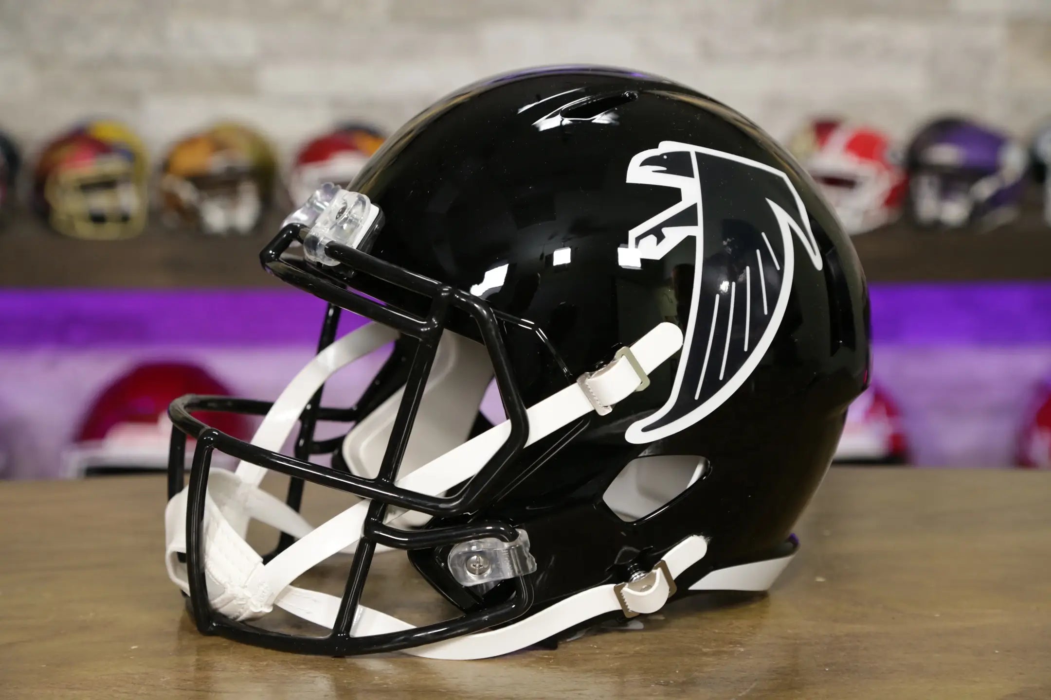 ⑨Riddell アメリカンフットボール用ヘルメット アトランタ ファルコンズ リデル スピード ディスプレイ ヘルメット