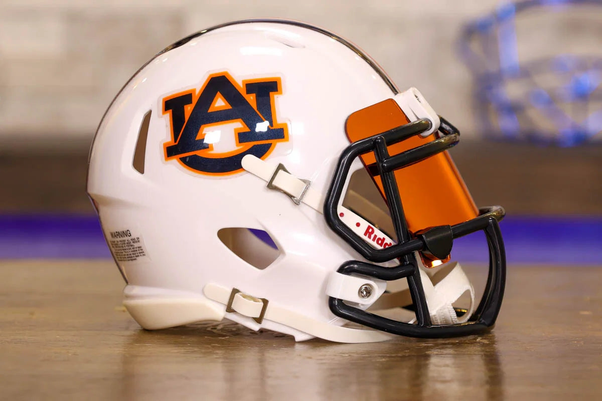 auburn football mini helmet by Nora Fleming Prep Obsessed trust the brainpower of Green Gridiron and take home a ready Vince Dooley Signed 1957 National