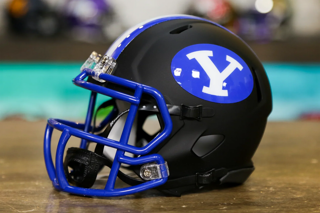 byu toddler football helmet age 3 BYU Cougars Riddell Speed Mini Helmet