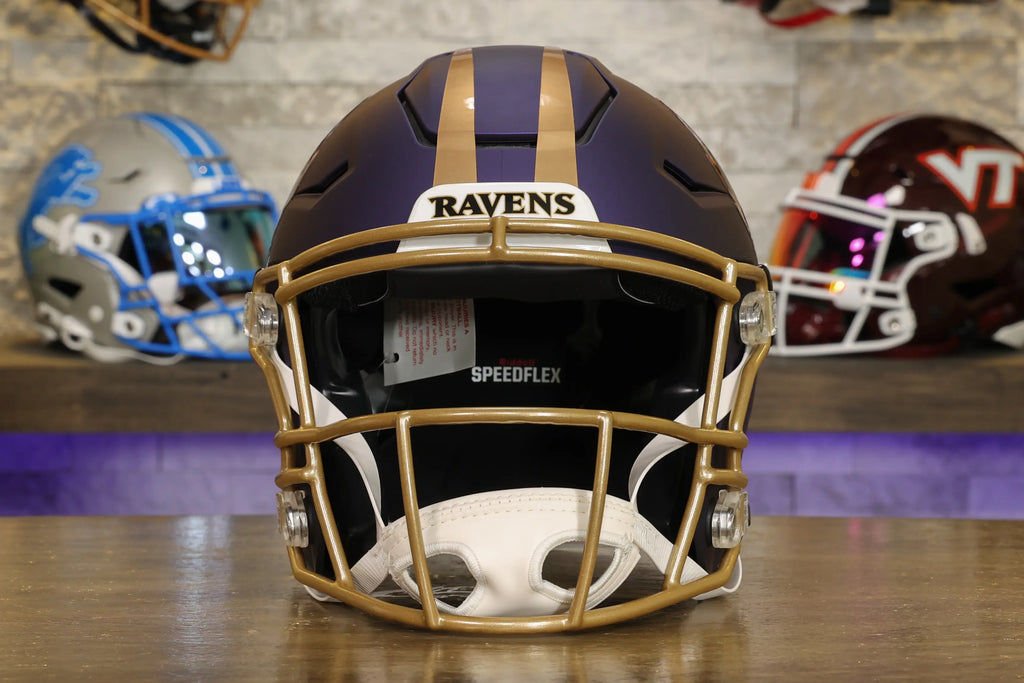 baltimore ravens kids/youth football helmet uniform set Baltimore Ravens Riddell SpeedFlex Helmet