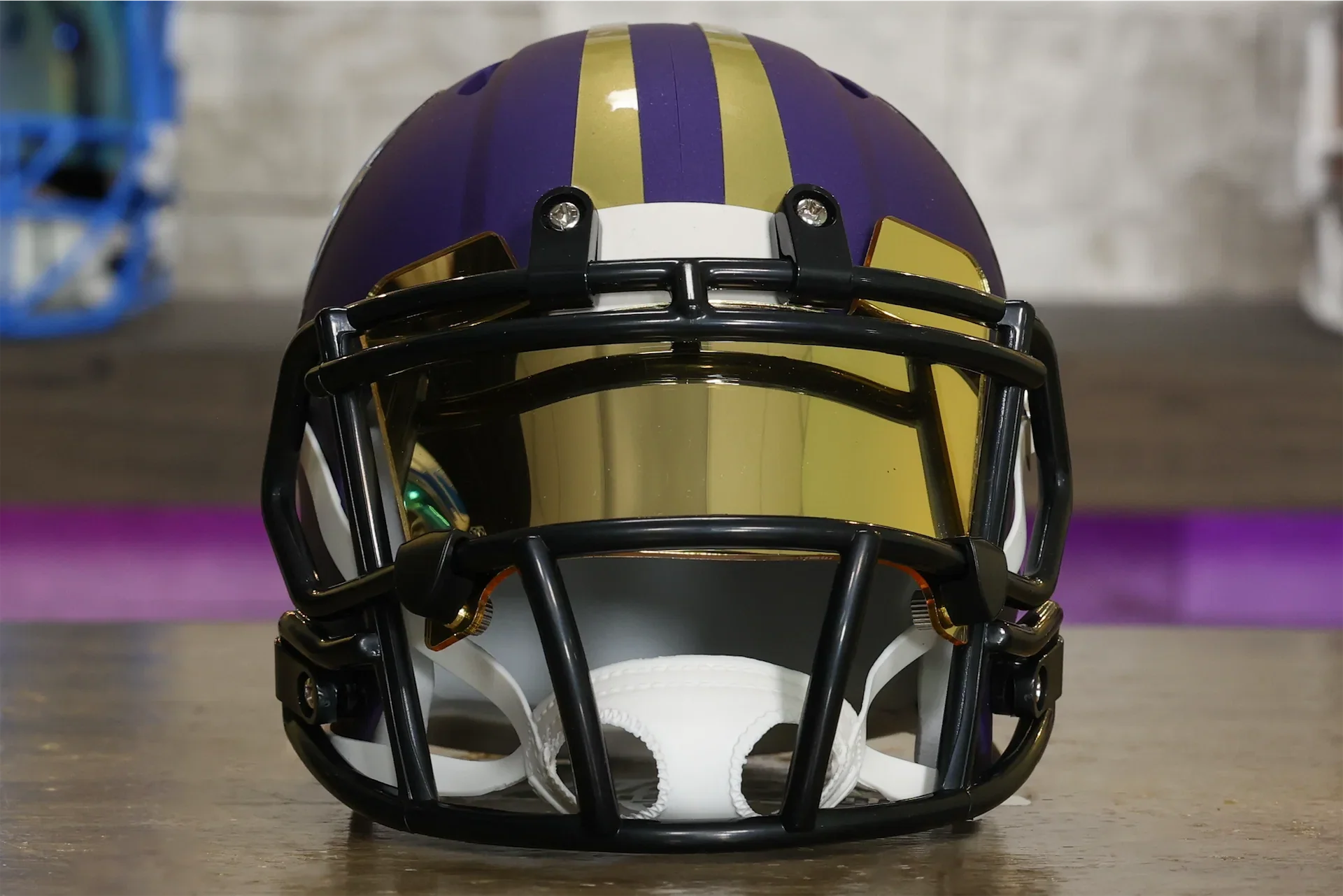 custom football helmets with visor Baltimore Ravens Riddell Speed Mini Helmet