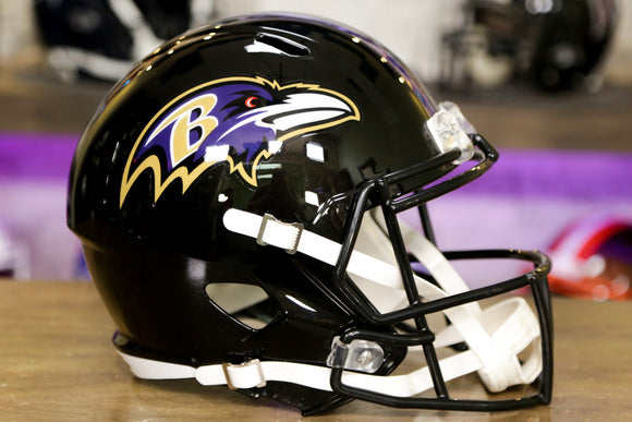 Réplica de casco Riddell Speed ​​de los Baltimore Ravens 