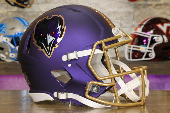 Baltimore Ravens Riddell Speed Authentic Helmet - Purple Rising Altern ...