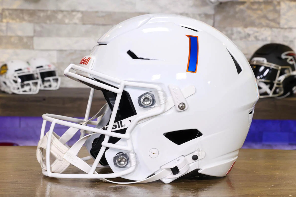 riddell speedflex helmet white Boise State Broncos White Authentic Speedflex