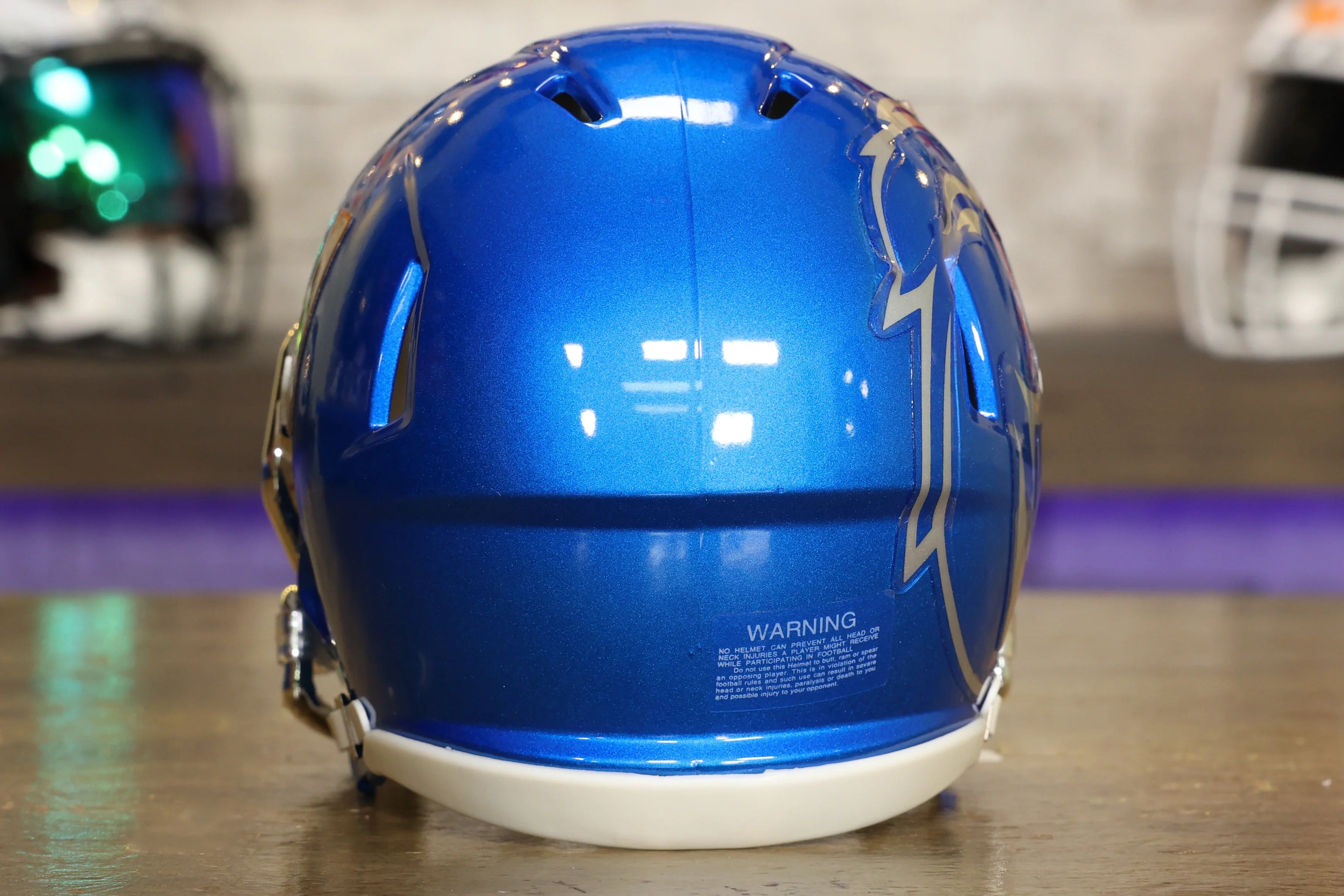 blue football helmets for sale Detroit Lions Riddell SpeedFlex Authentic Helmet As one of the lightest helmets on the market Boise State Broncos Blue Mini
