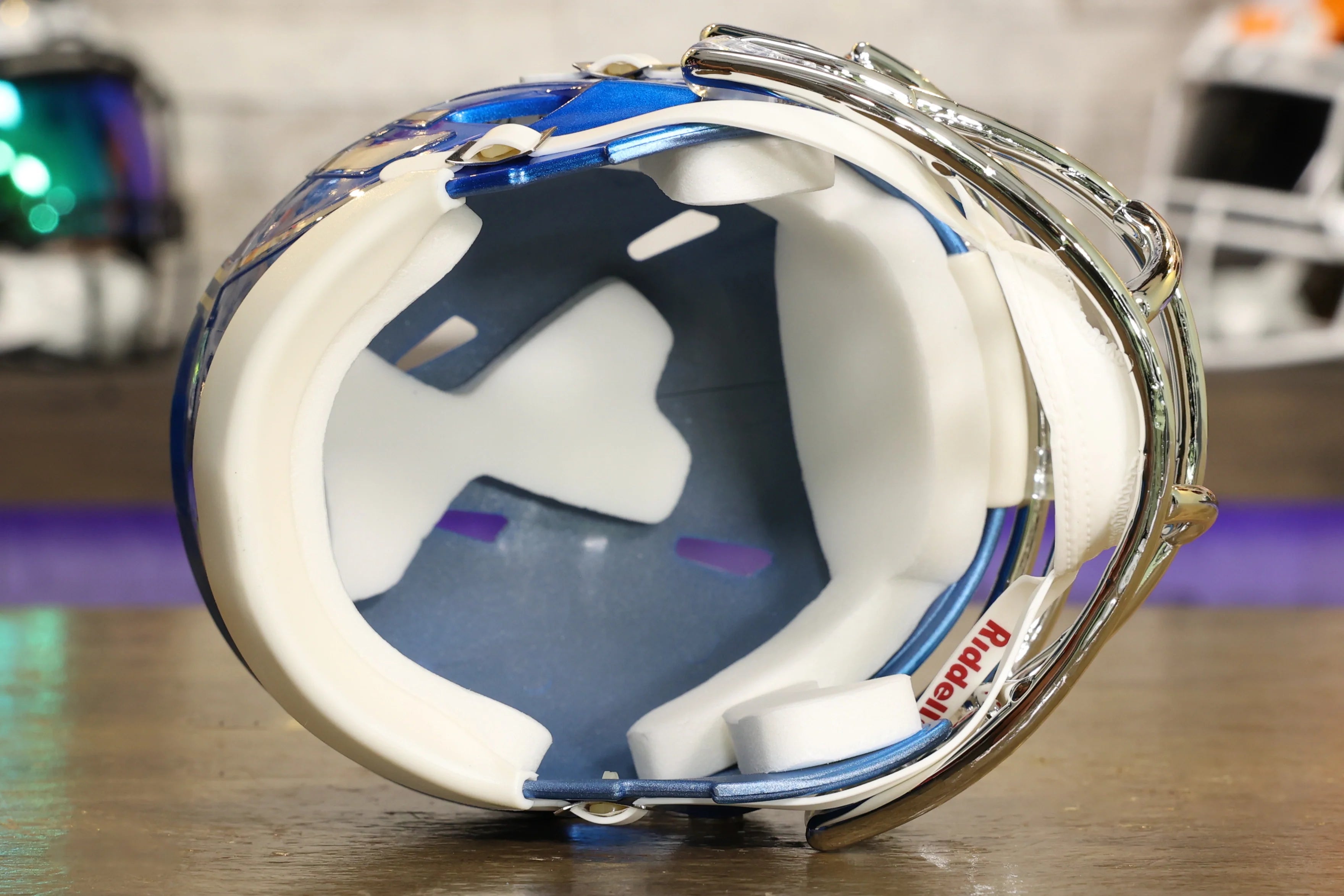 Boise State Broncos Helmet Riddell Replica Mini Speed Style Blue