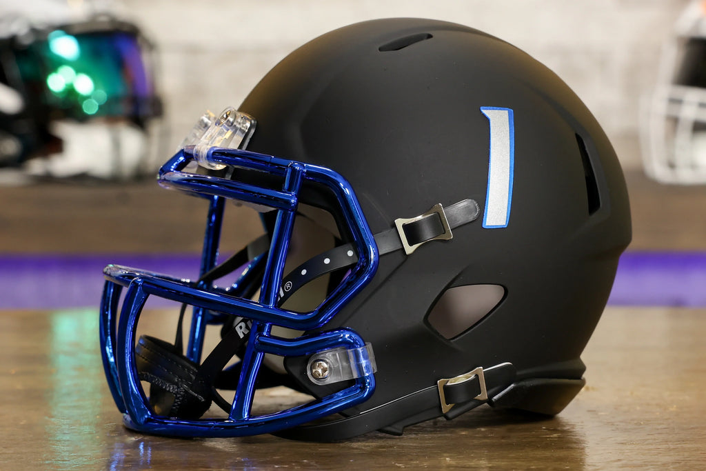boise state football authentic helmet Boise State Broncos Matte Black Mini Speed